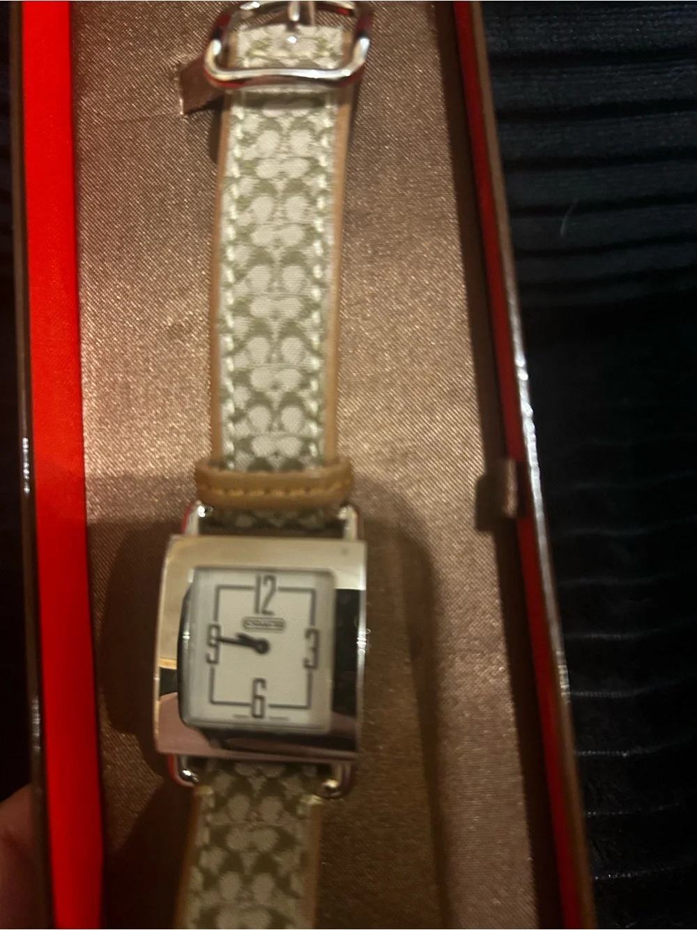 Vintage Coach Signature Watch - needs battery